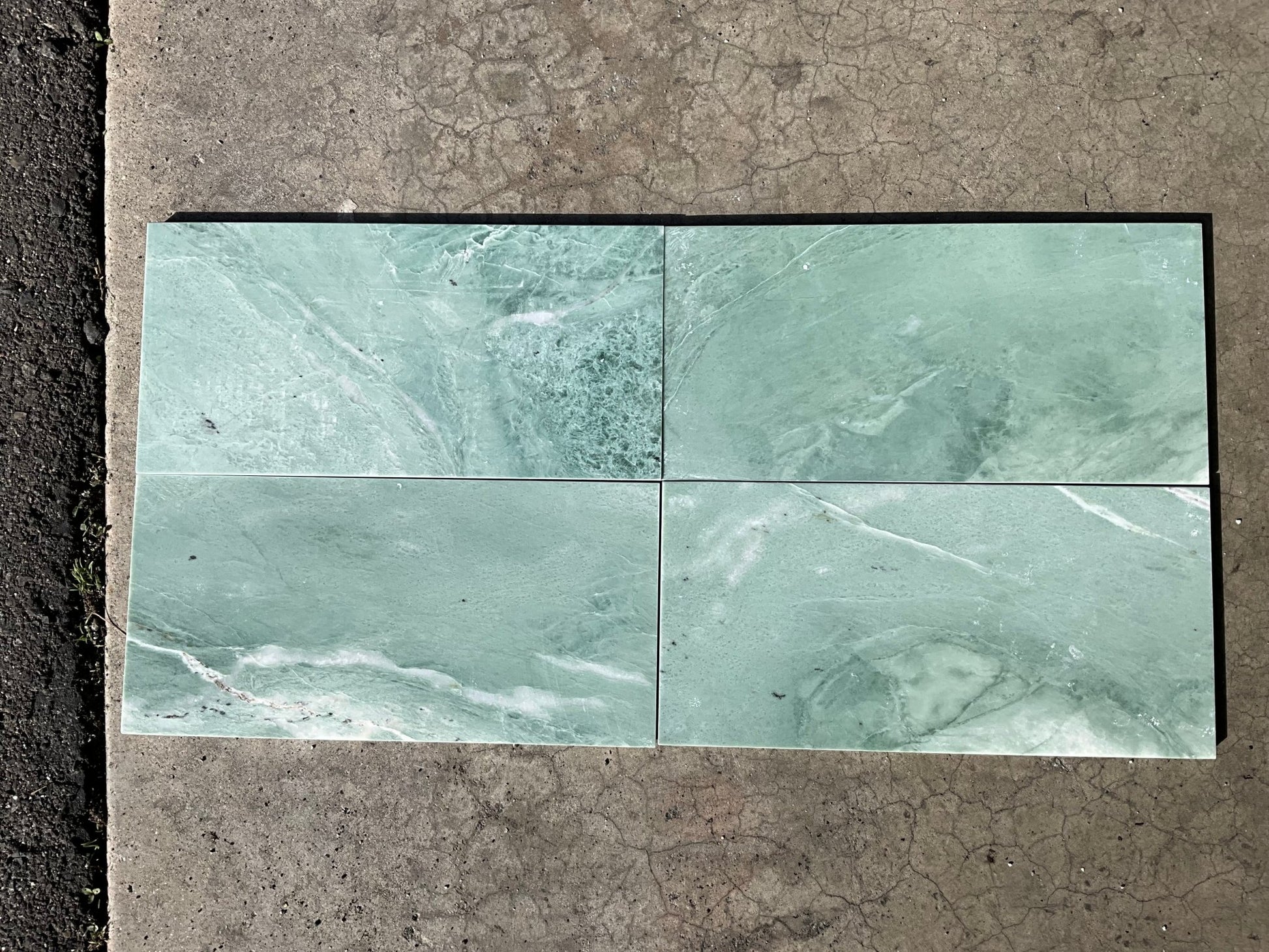 6" X 12" Ming Green Marble Tile - Hey Tiles