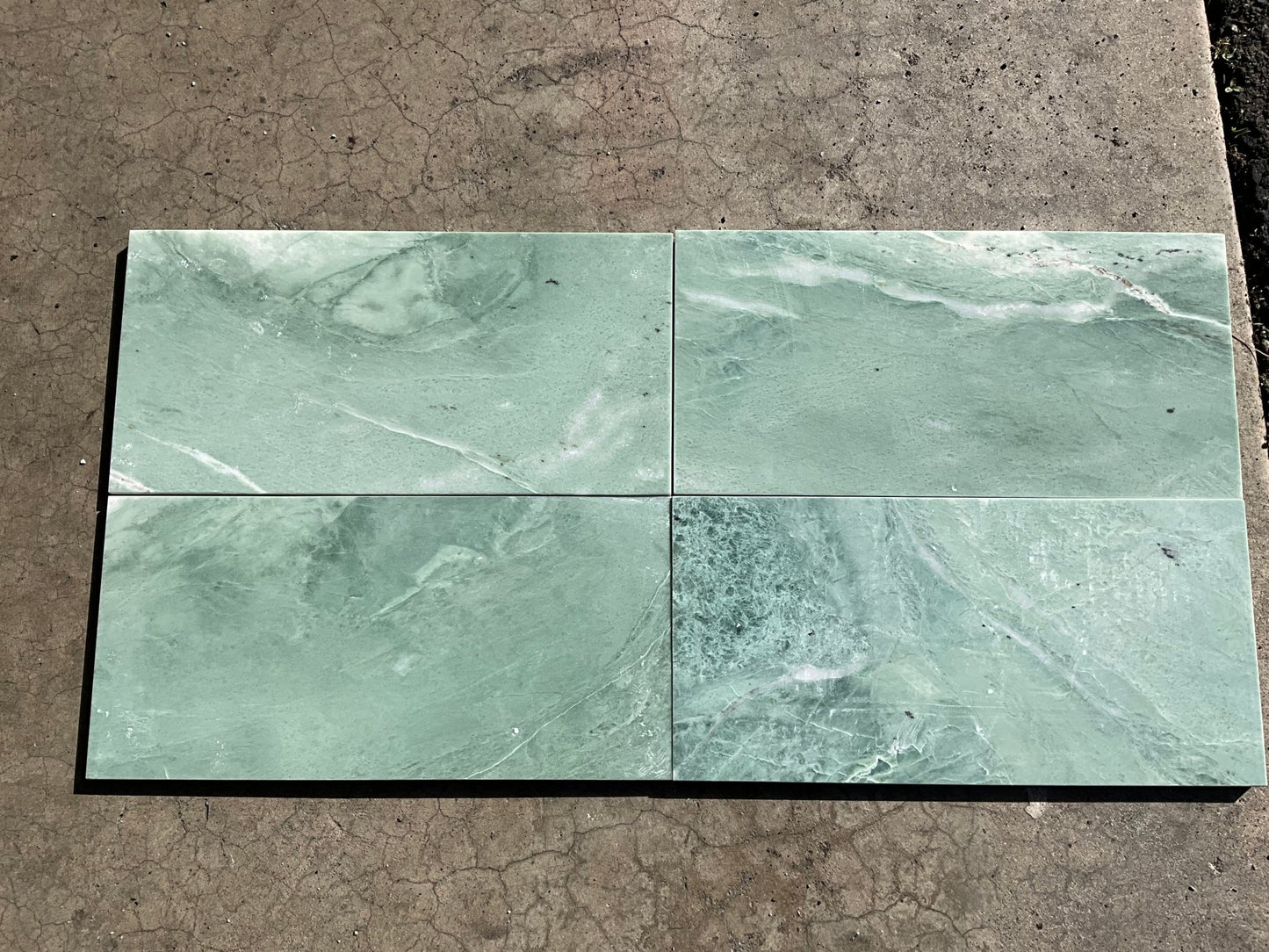 6" X 12" Ming Green Marble Tile - Hey Tiles