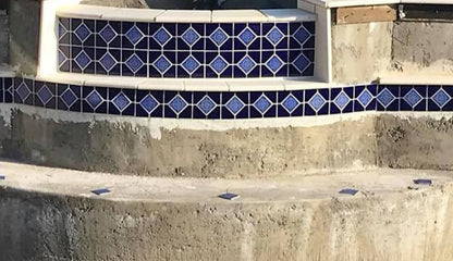 6x6 Cobalt Blue Fujiwa Tile Ambon Deco Series - Hey Tiles