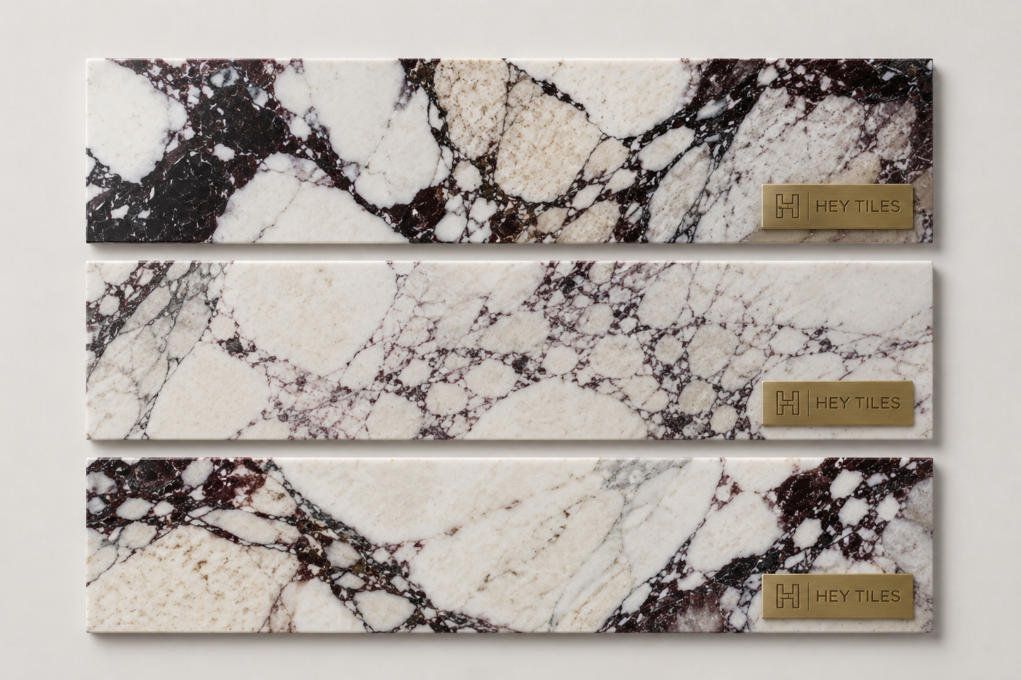 4x12 Calaacatta Violet Purple Marble Tile