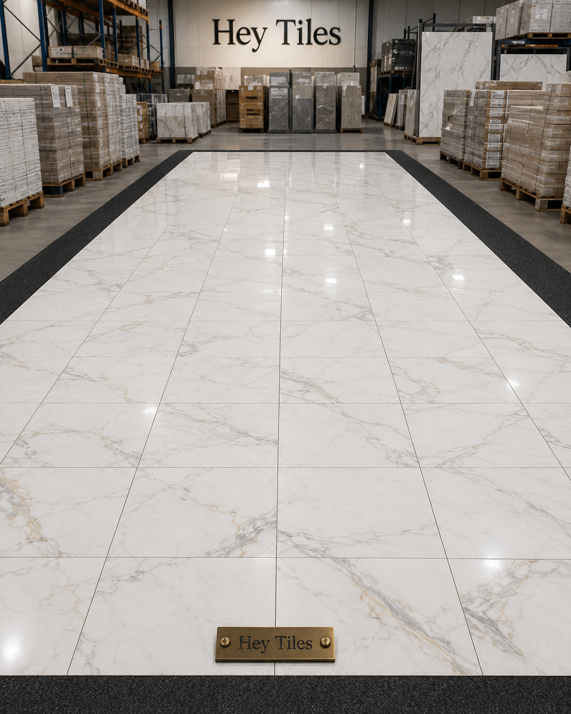 Tuscan Calacatta Gold (Oro): 18" x 18" x 3/8" Authentic Italian Marble Tile