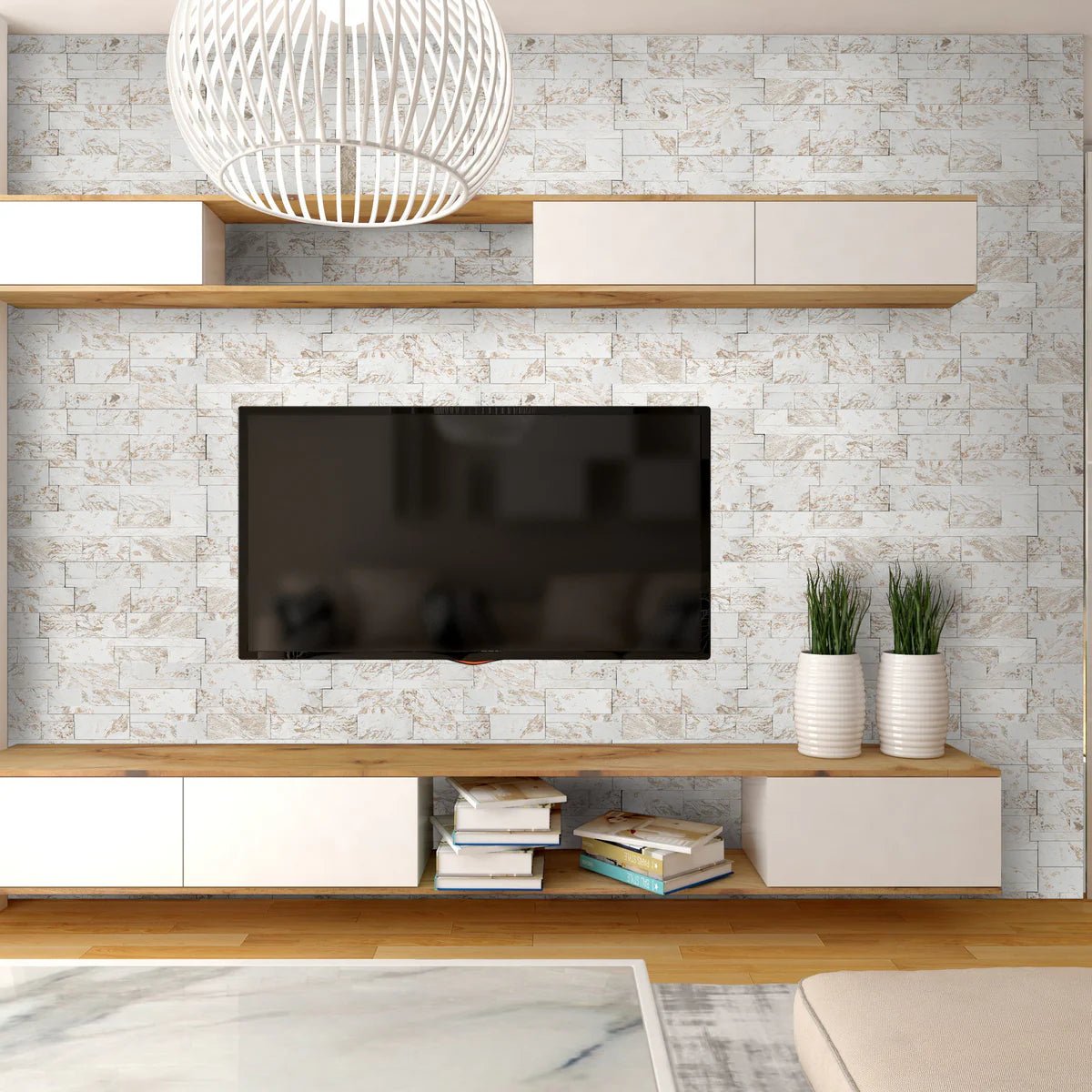 9x24 Royal White XL Ledger Panel - Hey Tiles