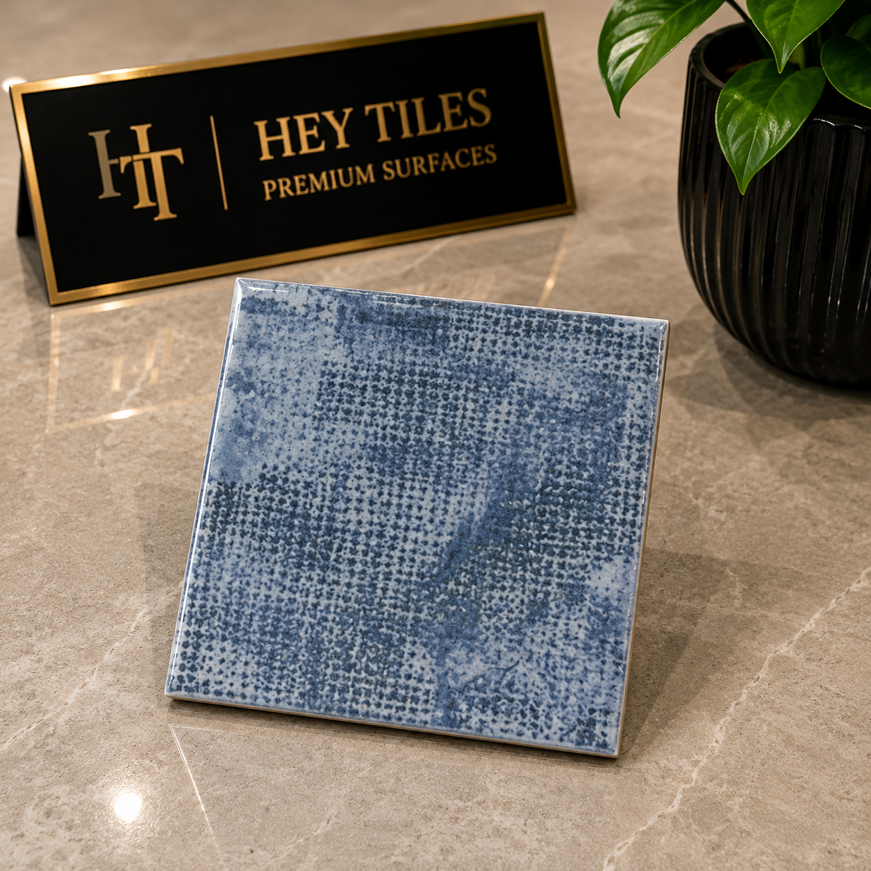 Fujiwa Net Series: 6" x 6" Atlantis Glazed Porcelain Pool Tile