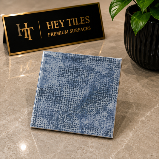 Fujiwa Net Series: 6" x 6" Atlantis Glazed Porcelain Pool Tile