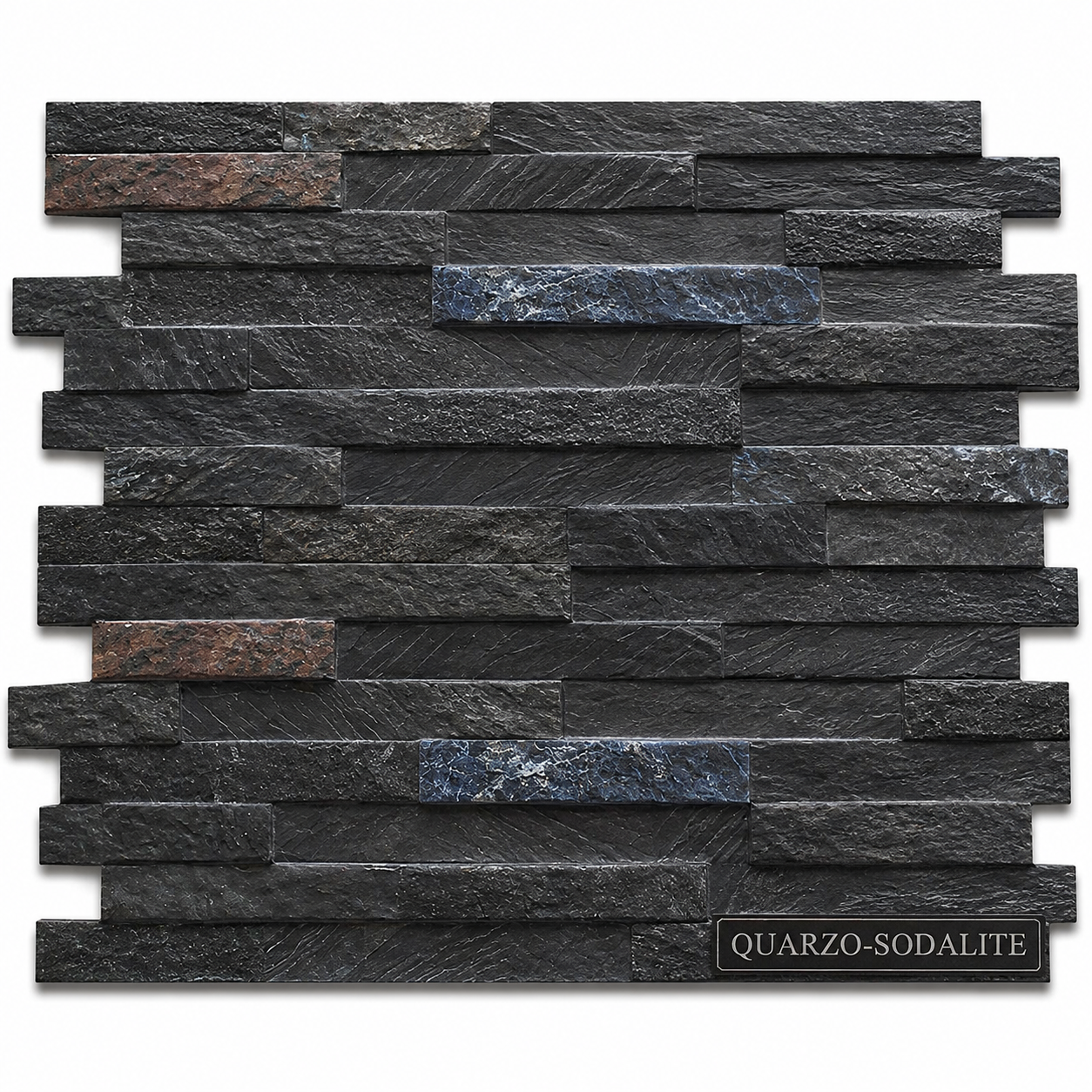 Fujiwa Quarzo Series: 6-1/4" x 16" Sodalite Porcelain Stacked Ledger Tile