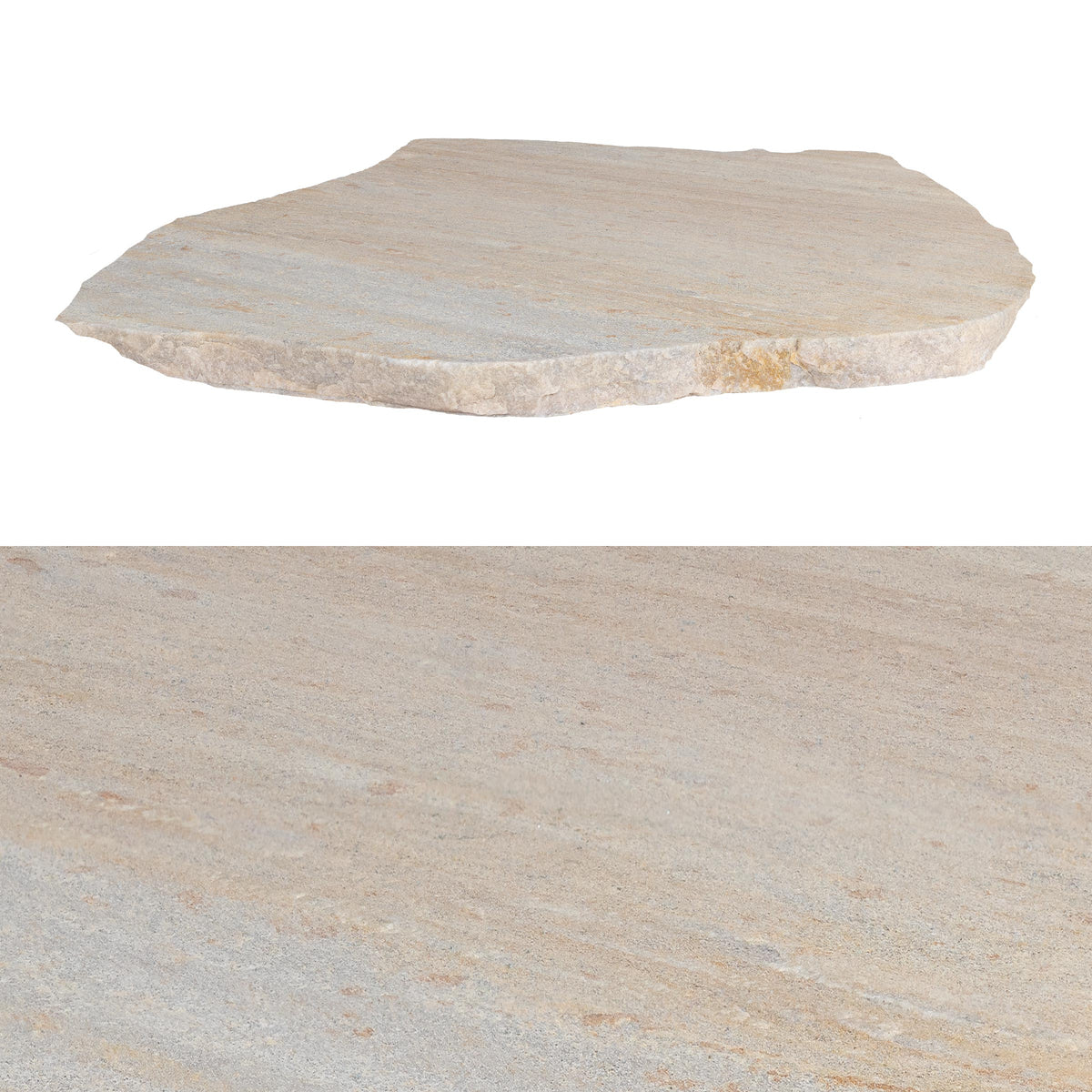 Brazilian Gold Quartzite Flagstone angle