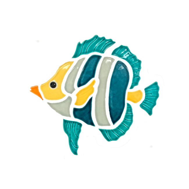Fujiwa Butterfly Fish watermark pool mosaic