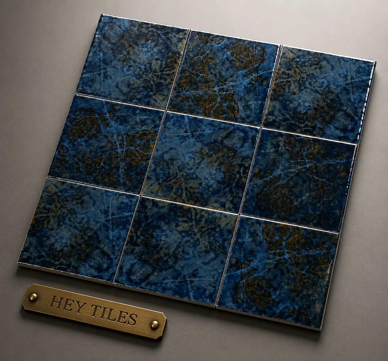 Fujiwa Saga Series: 6" x 6" Emerald Semi-Gloss Porcelain Pool Field Tile