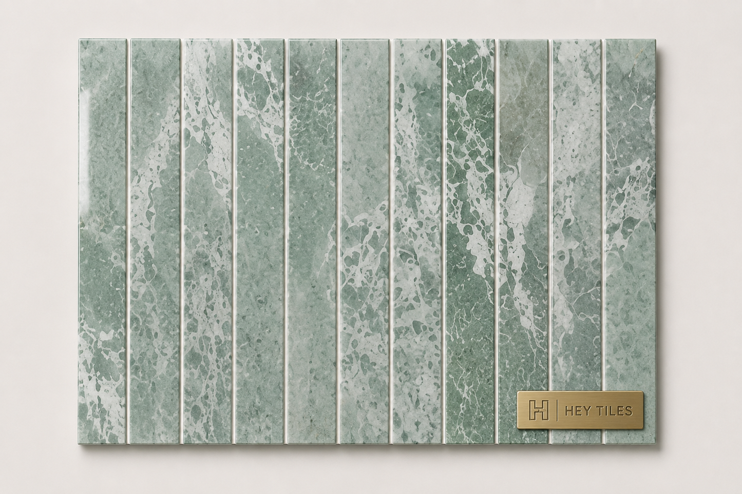 4x12 Ming Green Classico Marble Tile, 3/8