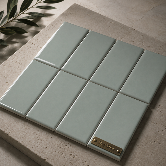 Fujiwa Metro Series: 3" x 6" Marina Glossy Porcelain Field Tile