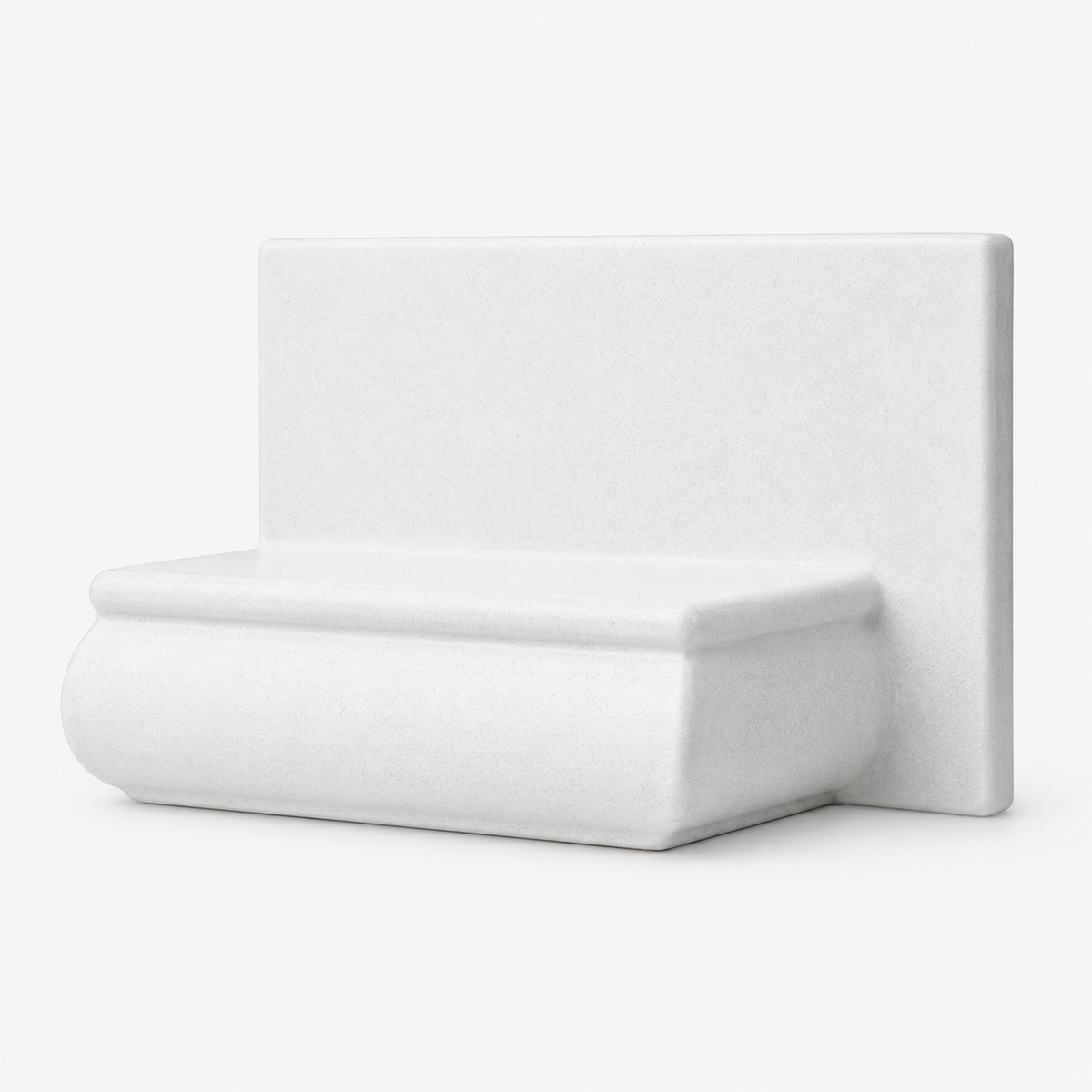 Thassos White polished soap holder view