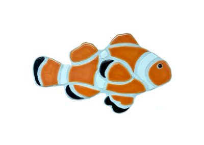 Fujiwa Clown Fish watermark pool mosaic