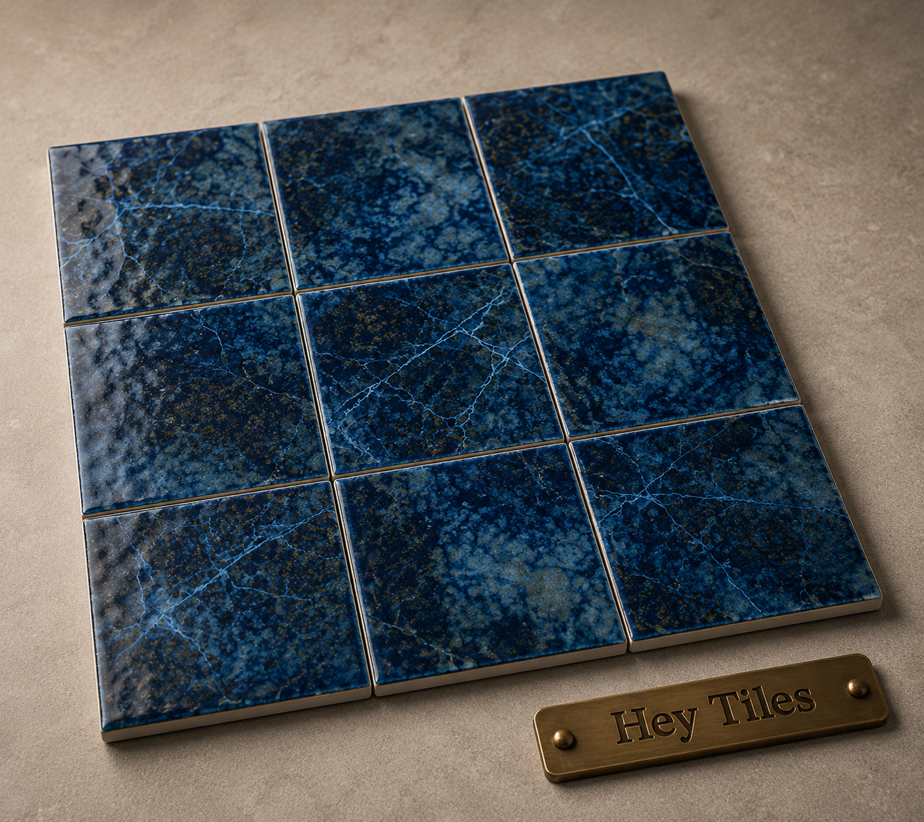 Fujiwa Saga Series: 6" x 6" Emerald Semi-Gloss Porcelain Pool Field Tile