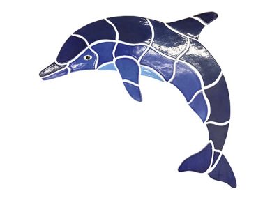 Fujiwa Dolphin watermark pool mosaic