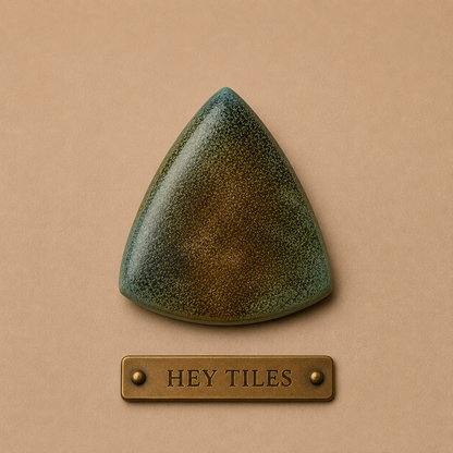 Joya Series: 1" x 1" Verde Semi-Gloss Porcelain Beak Outside Corner Tile — product image 2