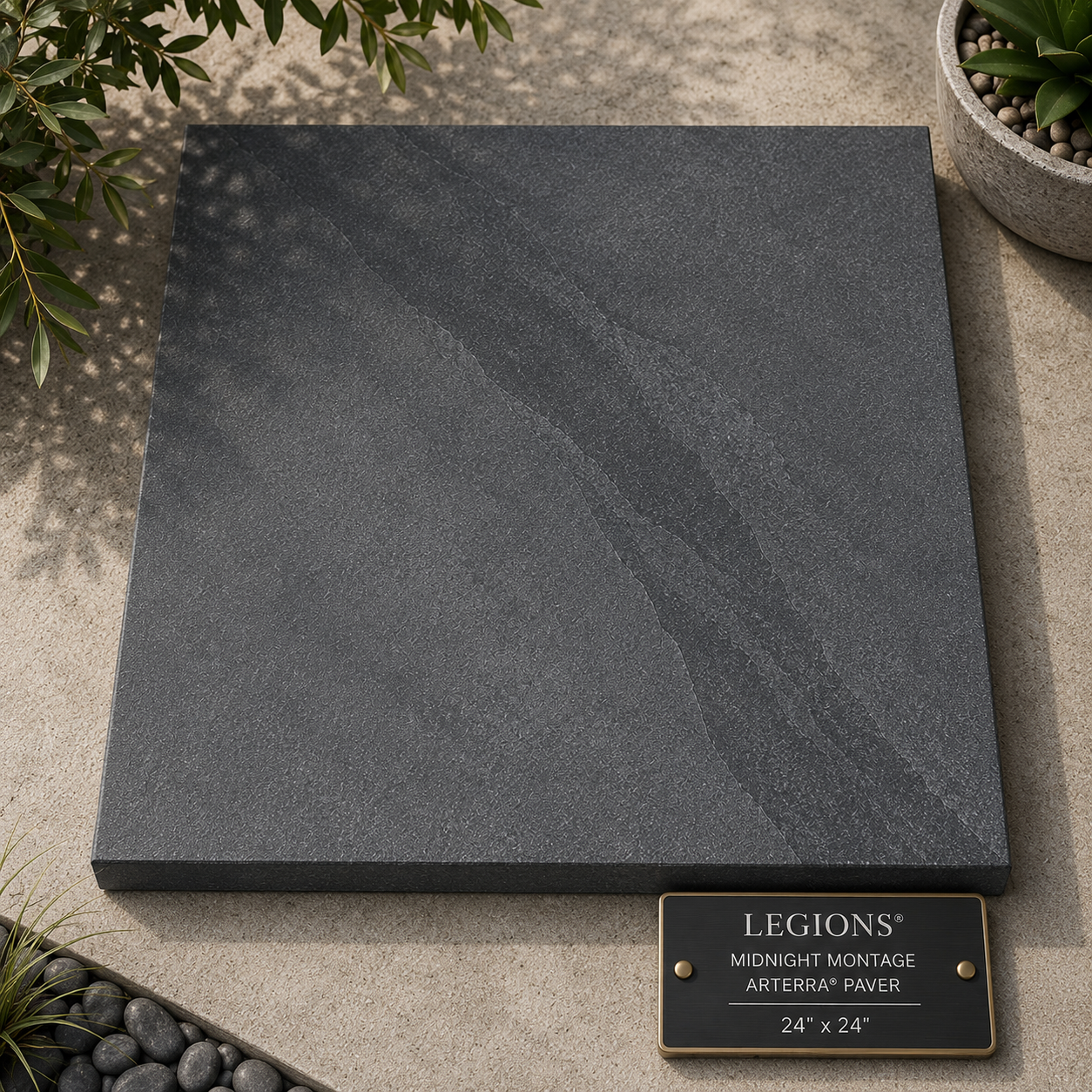 24x24 Legions Midnight Montage Arterra Paver