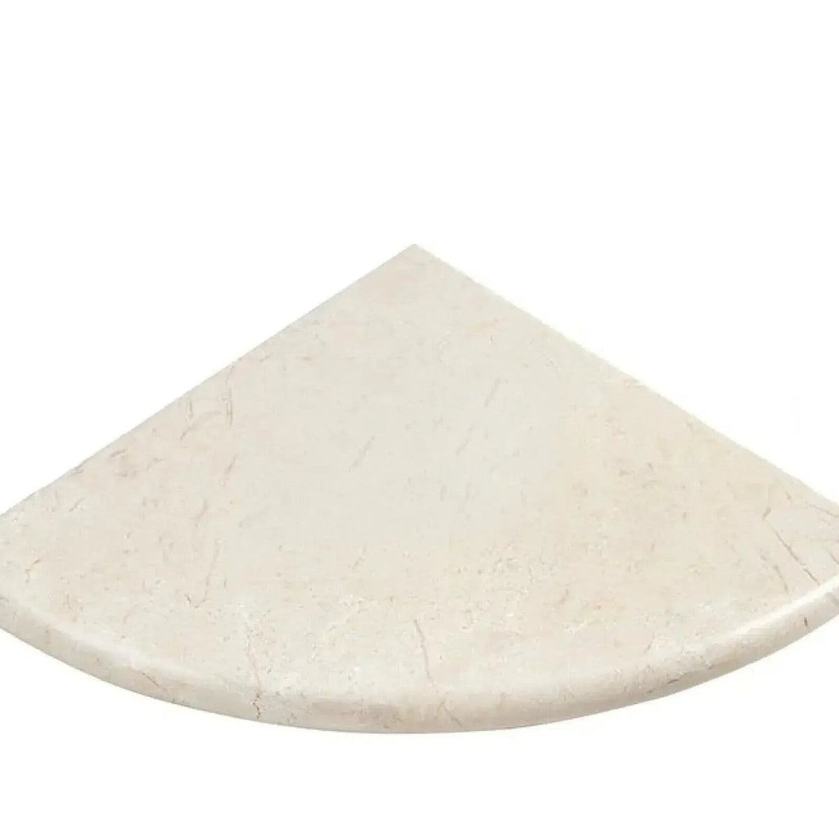 Crema Marfil marble shower corner shelf