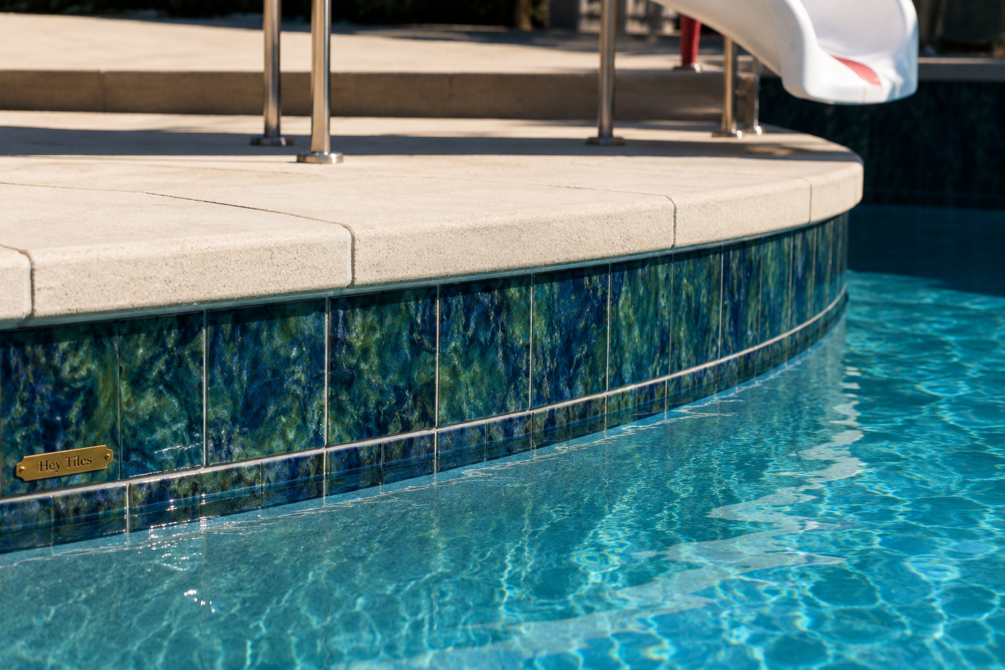 Fujiwa Lunar Series: 6" x 6" Emerald Glazed Porcelain Pool Field Tile
