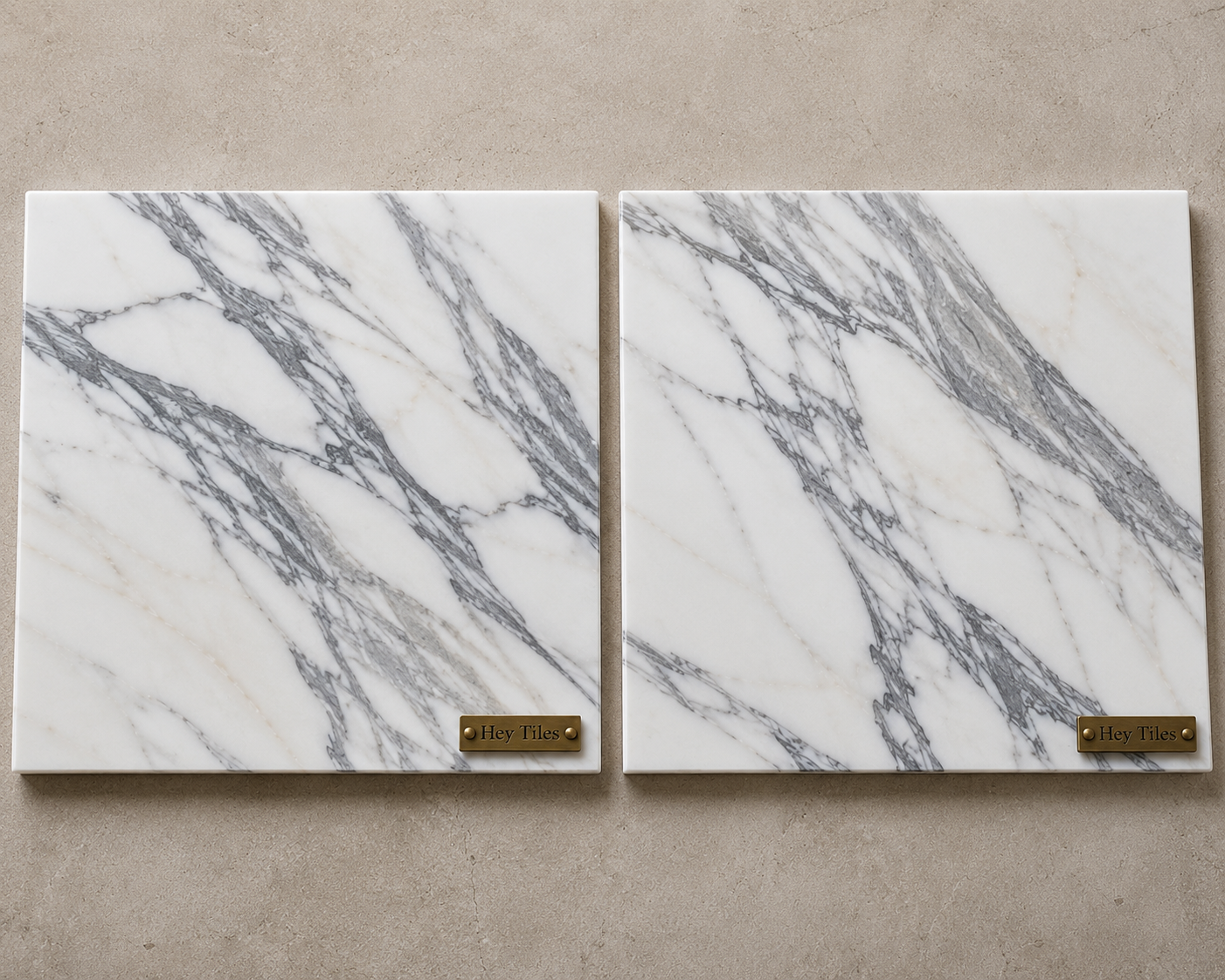 12x12, 3/8 Arabescato Corchia Deluxe Italian Marble Tile