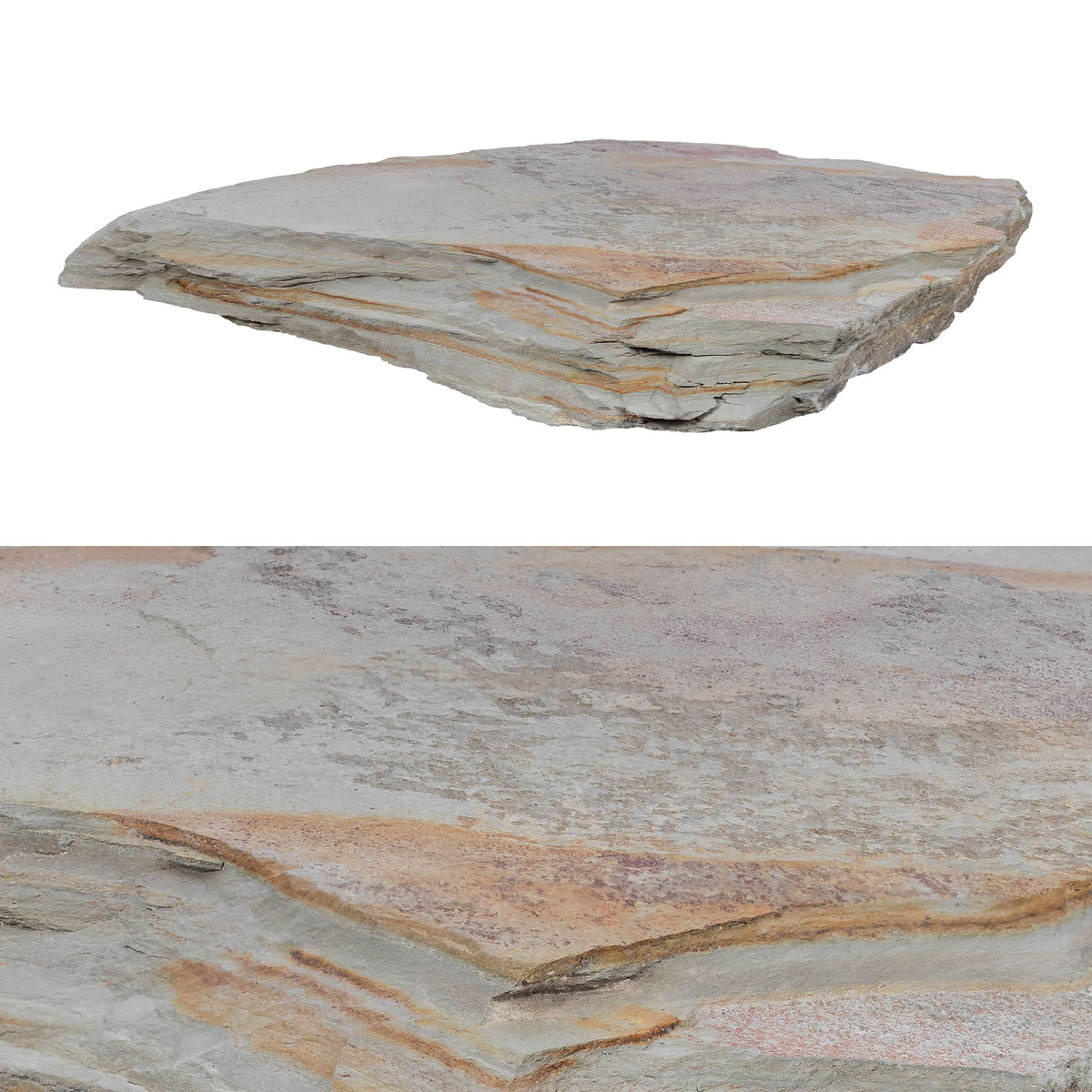 Indian Autumn Slate Flagstone angle