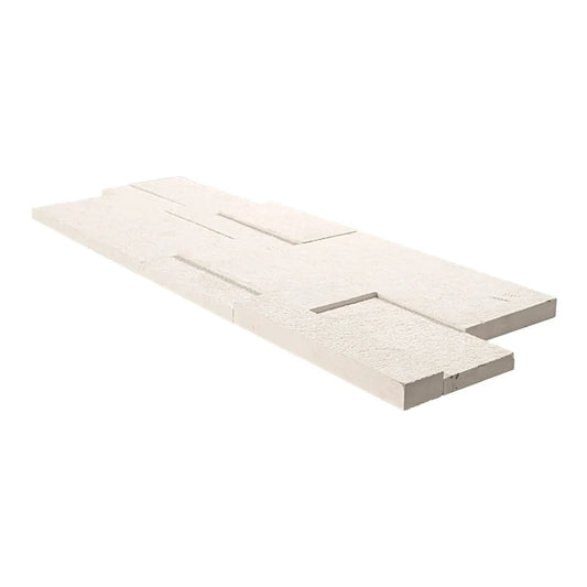 MSI XL RockMount Taja Cream 3D Sandblasted 9" x 24" Limestone Ledger Panel