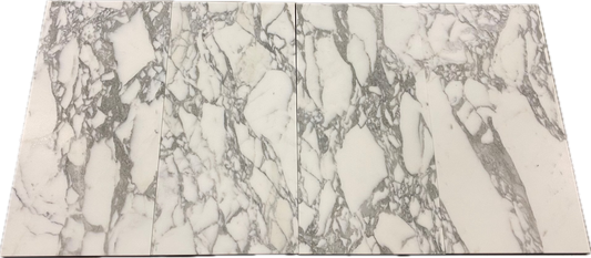 12x12, 3/8 Arabescato Corchia Italian Marble Tile