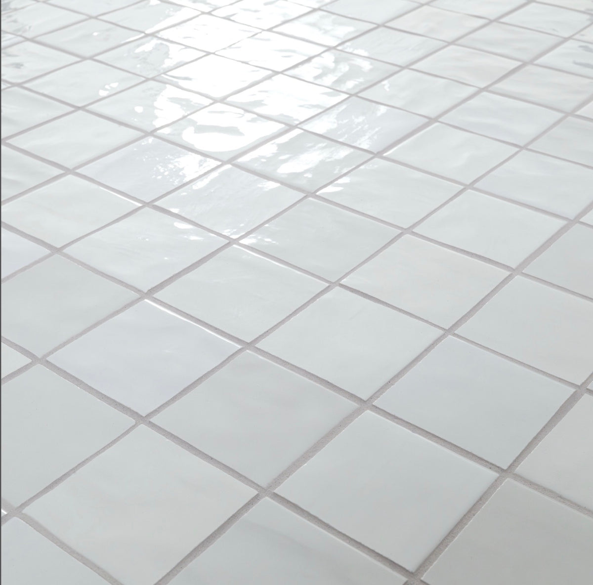 MSI Blue Mist Square 3" × 3" Glossy Porcelain Mosaic Tile