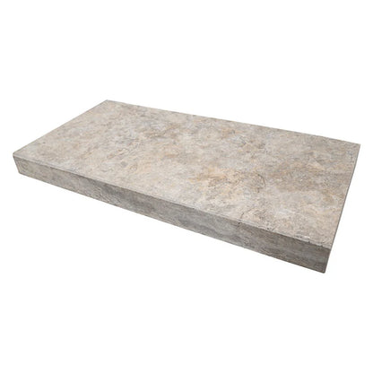 Silver Travertine 12x24 Pool Coping | 5 cm — product image 5