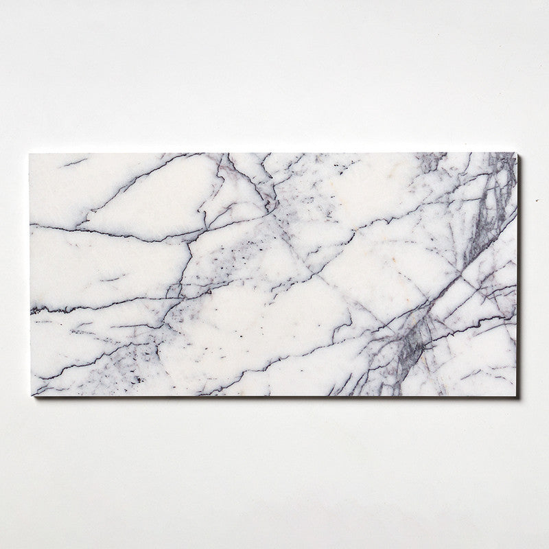 Lilac White 12x24 Premium Deep Vein Violet Marble Tile