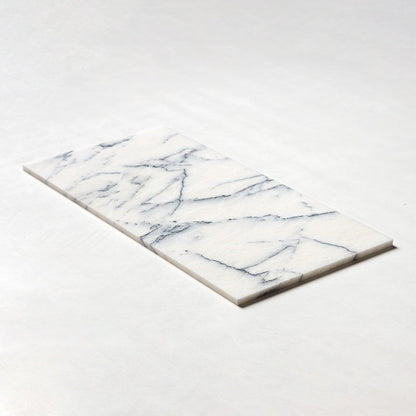 Premium Deep-Vein Lilac White 12" × 24" Turkish Marble Tile — product image 1