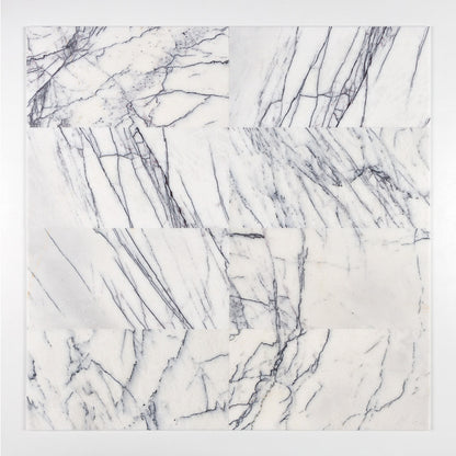 Premium Deep-Vein Lilac White 12" × 24" Turkish Marble Tile — product image 2