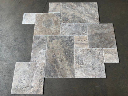 Silver Travertine Versailles Pattern — product image 4