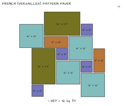 Silver Travertine Versailles Pattern (Tumbled) — product image 7
