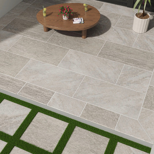 MSI Arterra Quartz Silver 24" x 48" x 2 cm Porcelain Paver