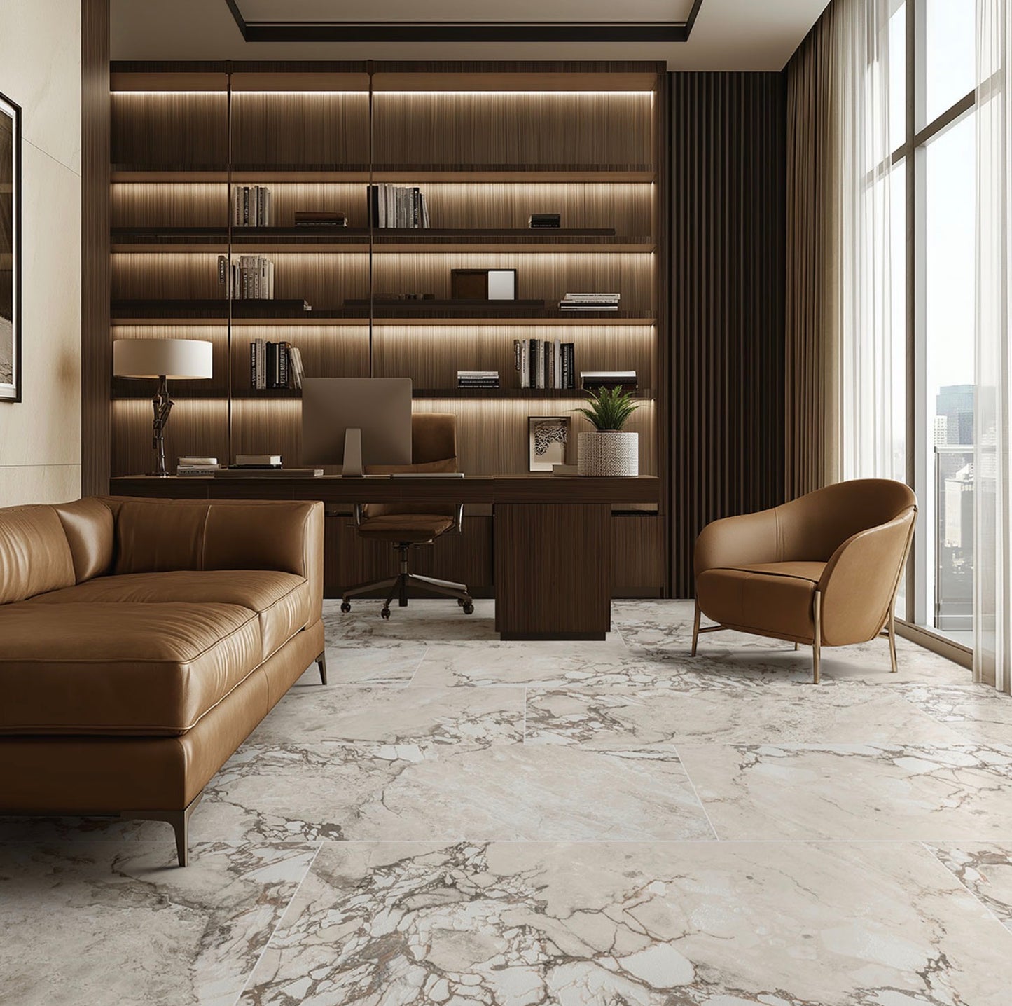 Via Stazione  24" x 48" Matte Porcelain Floor & Wall Tile
