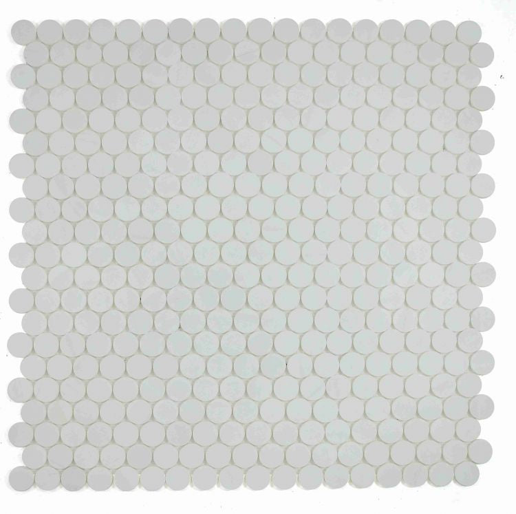 Penny Marble Large Dolomite Honed 2 x 2 11.75 x 12