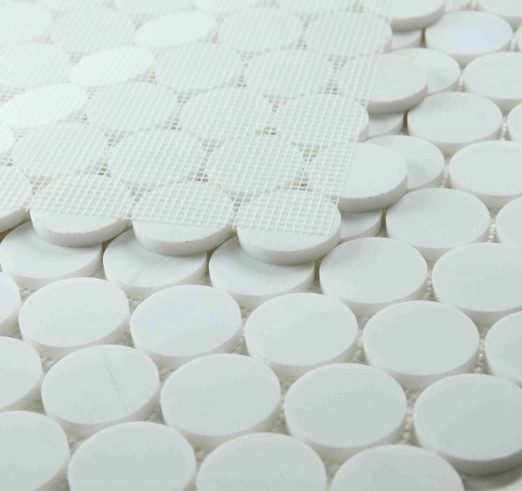 Penny Marble Large Dolomite Honed 2 x 2 11.75 x 12