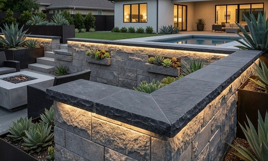 Indian Black Column Cap & Wall Cap 24x24