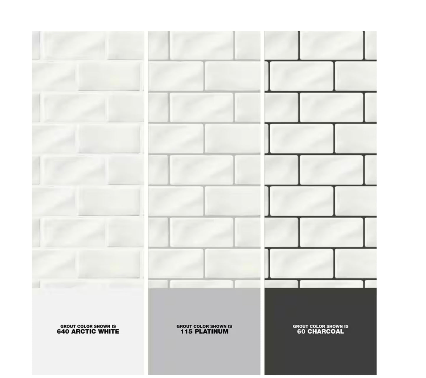 Divine Whisper White 3" x 6" Glossy Ceramic Subway Tile