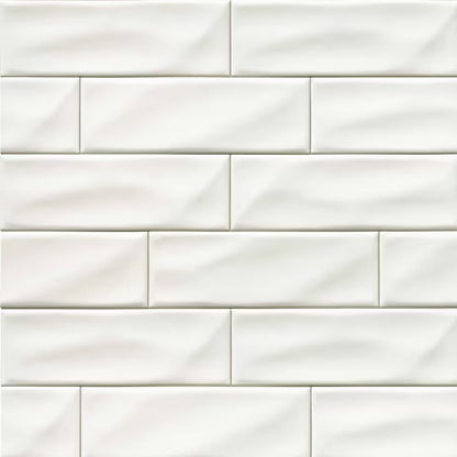 Divine Whisper White 4" x 12" Handcrafted-Style Glazed Ceramic Subway Tile — product image 4
