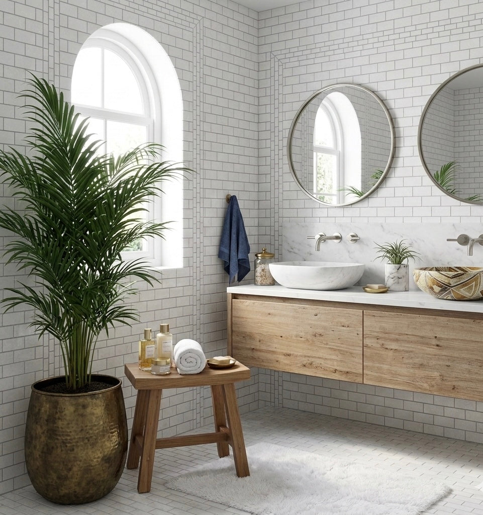 1x2 Thassos White Marble Brick Mosaic Tile