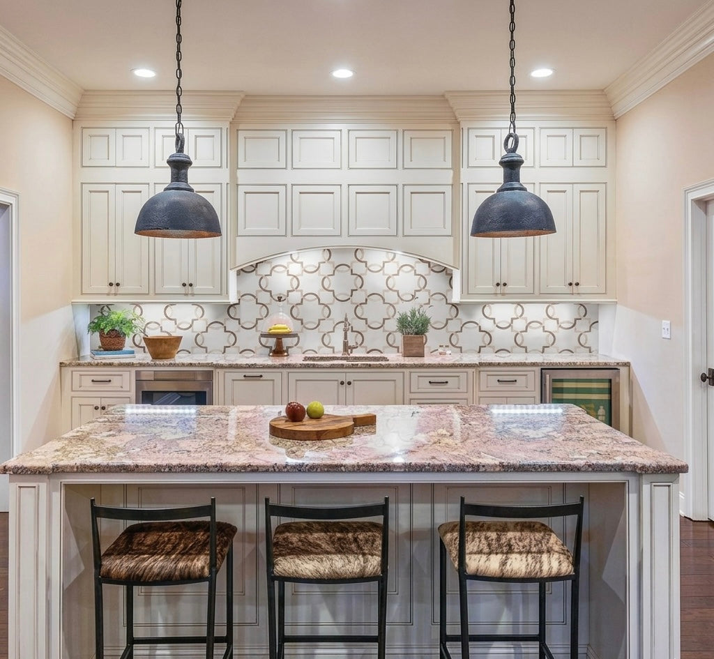 MSI Bianco Quatrefoil 12 in. x 12 in. x 10mm Polished Marble Mesh-Mounted Mosaic Tile