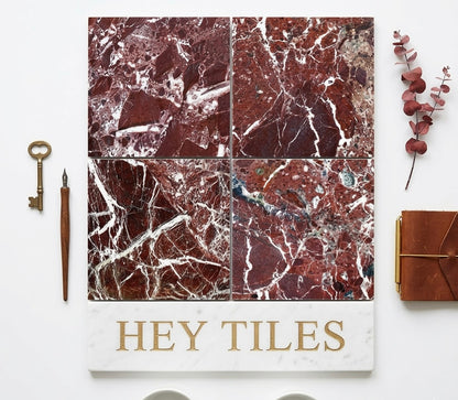 12x12 Rosso Levanto Heritage Polished Marble 3/8" Field Tile — product image 4