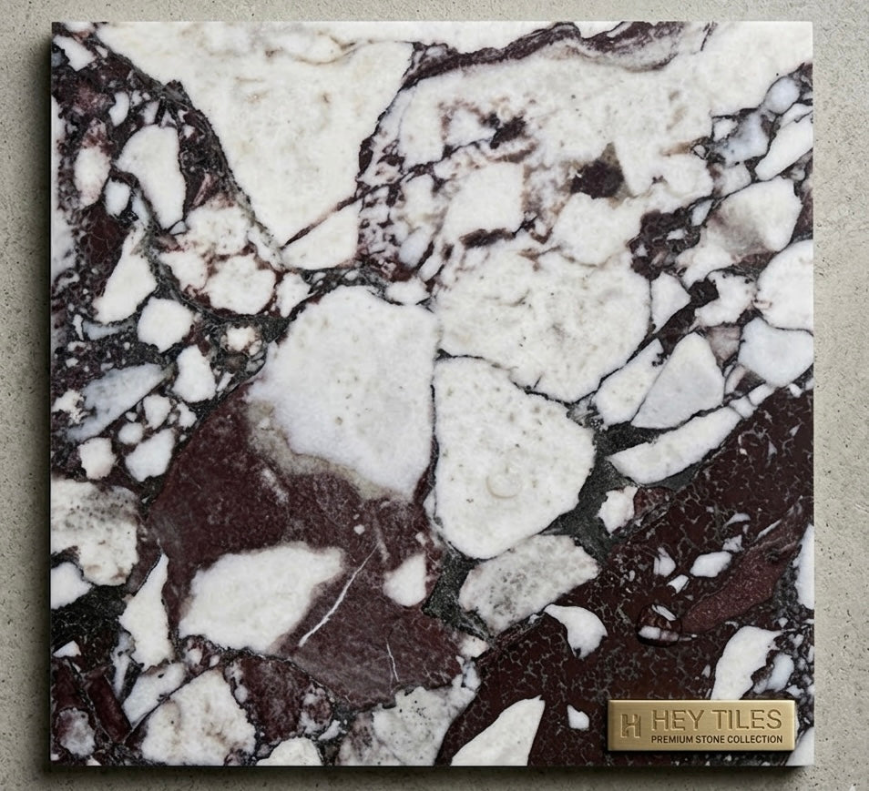 12x12 Calacatta Violet Purple Marble Tile