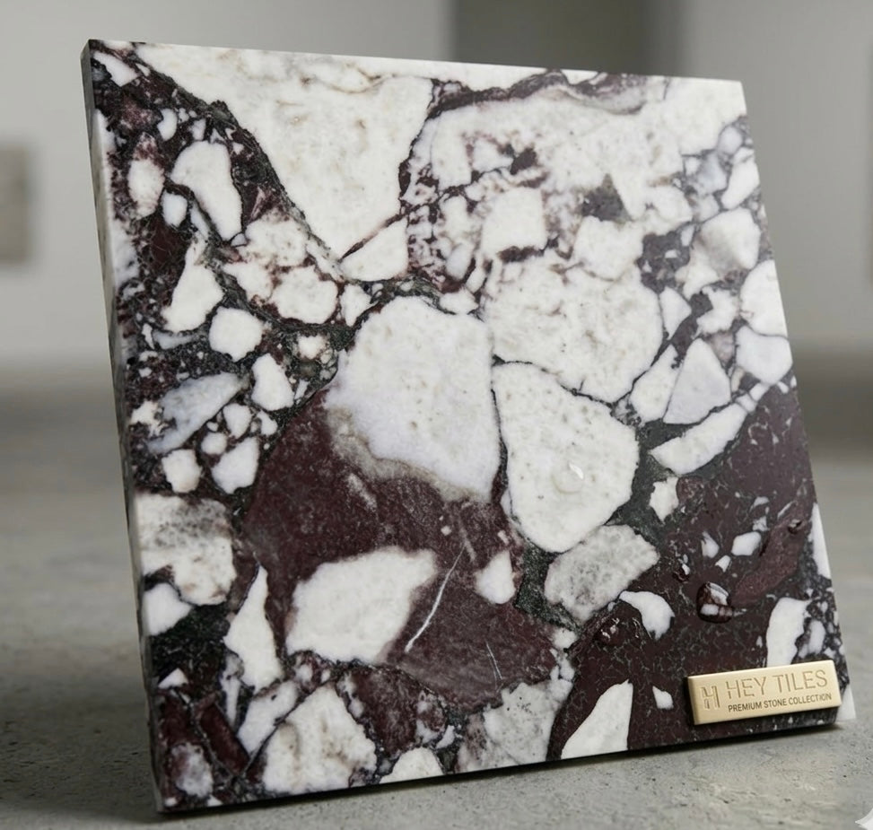 12x12 Calacatta Violet Purple Marble Tile