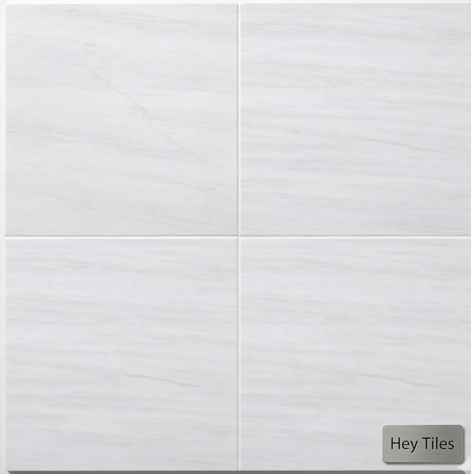 24x24 Bianco Dolomite Marble Tile