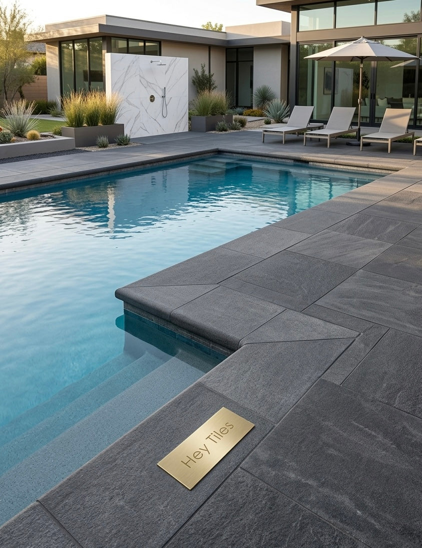 Mountain Bluestone Coping 12x24x2"  Dual Finish Flamed