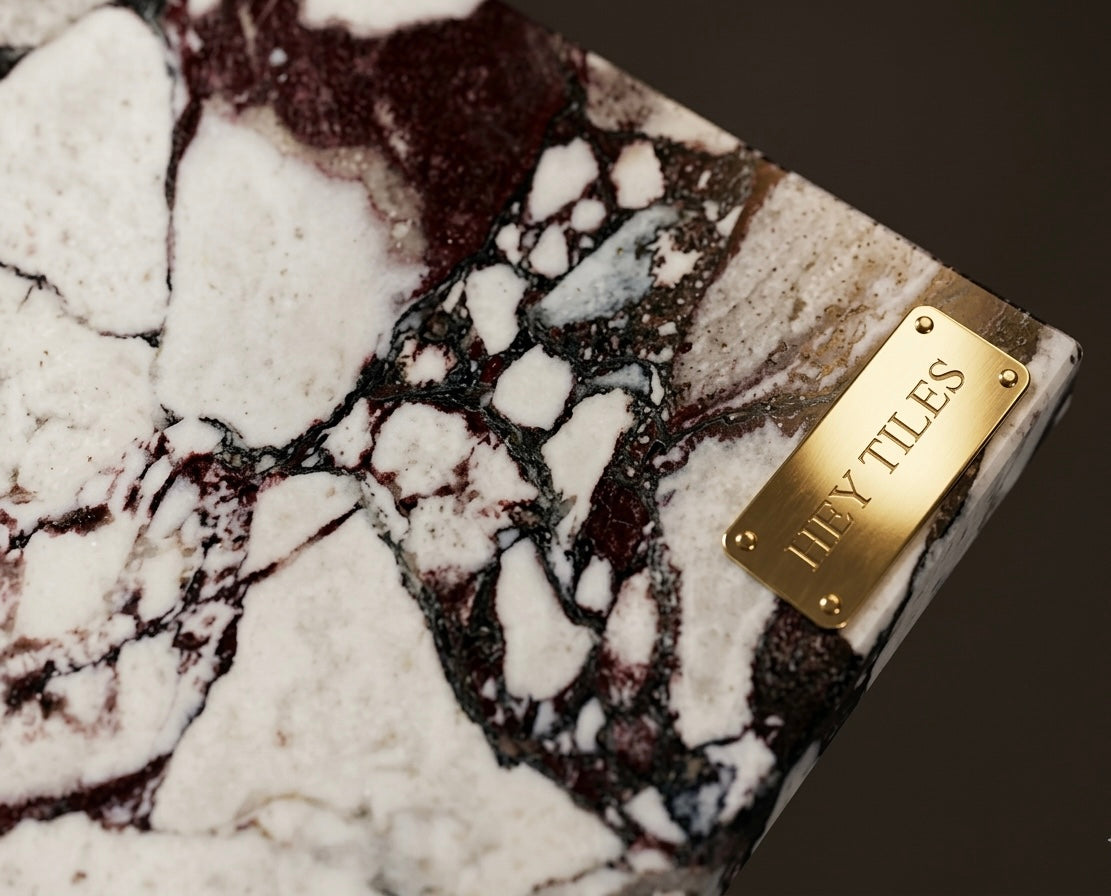 4x12 Calaacatta Violet Purple Marble Tile