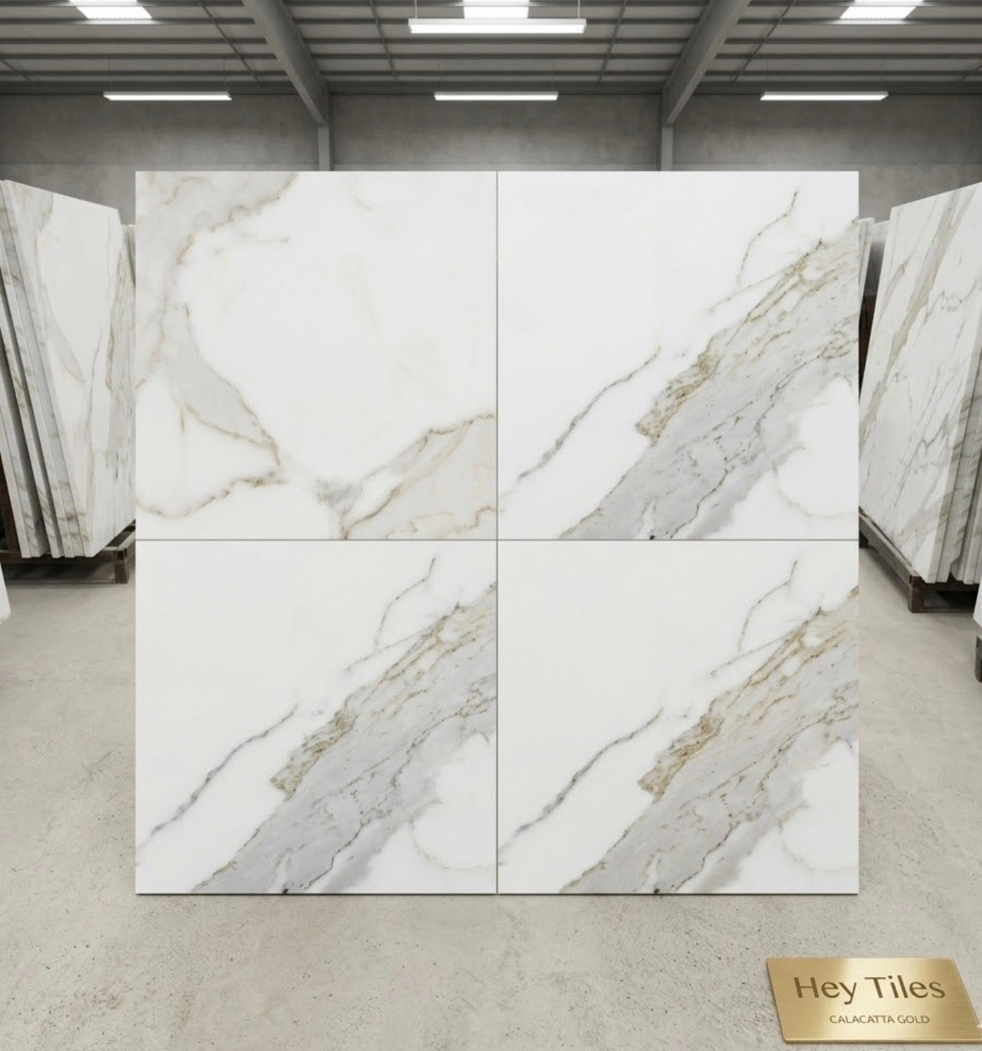 24x24 Calacatta Gold Marble, Italian Marble (A1 GRADE )