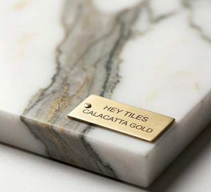 12x12 Tuscan Calacatta Gold Premium Italian Marble, 3/8 — product image 5